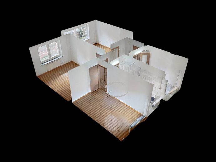 Ihr neues Wohlfühlzuhause in Rendsburg: Geräumige 3-Zimmer-Wohnung mit EBK und BALKON – 3D-Ansicht Grundriss
