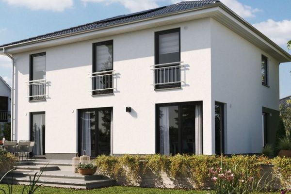 Exclusieve woonwijk in Oberwürzbach, stadsvilla in hellingbouw, massief huis Eff55 in een doodlopende straat, prijs incl. perceel