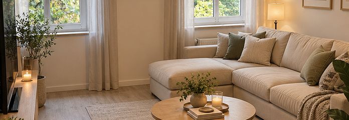 Ruim, volledig gerenoveerd 5-kamerappartement met balkon en tuin – Wohnzimmer
