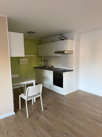 Отдельная, светлая и просторная 1-комн. квартира (42 м²) с балконом, парковочным местом, встроенной кухней — без комиссии – Küche-Essbereich(2)