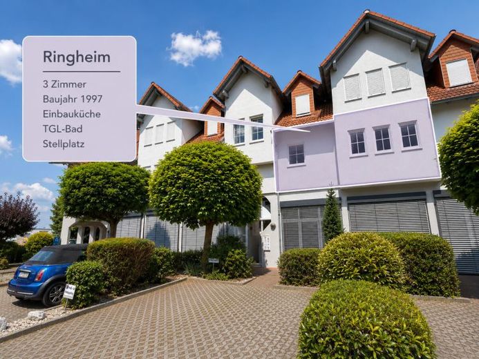 DIETZ: APPARTAMENTO DI PROPRIETÀ DI 3 LOCALI TIP-TOP con cucina componibile, posto auto, bagno con luce naturale direttamente a Ringheim! – Photo 1