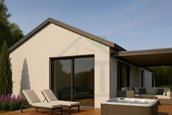 Vivere su un unico livello / bungalow incl. ca. 399 m² di terreno nell'area edificabile di Magdala