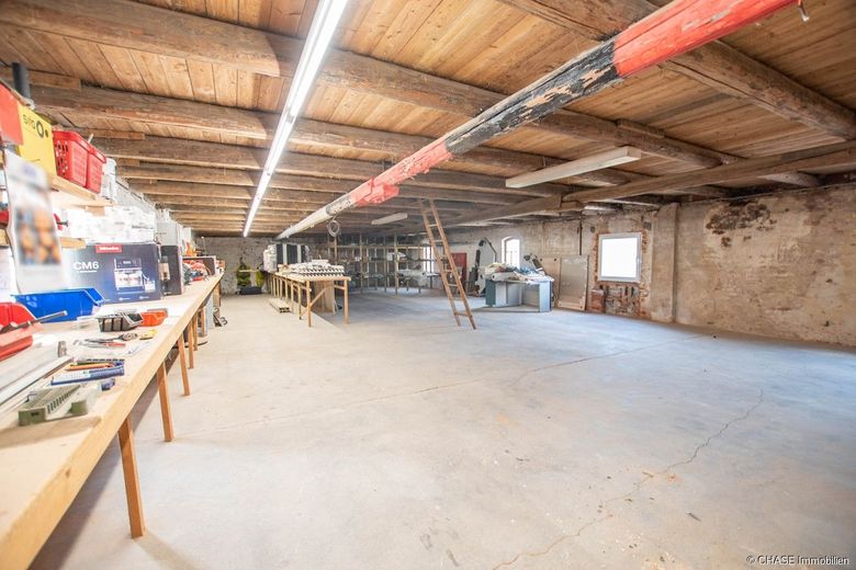 Einmalige Gelegenheit: Sanierte Mühle und Scheune in direkter Weserlage - Wohnen in H.O., Fuhlen! – Ausbaureserve 1. Obergeschoss Scheunengebäude