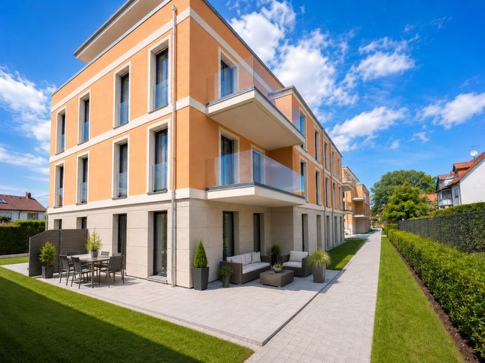 السكن الأول ابتداءً من 01.12.26 - شقة جميلة من غرفة ونصف – Terrasse