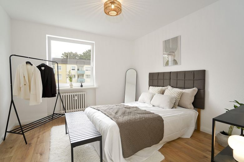 Taşının ve rahat edin – yeni kapsamlı yenilenmiş 3 odalı daire, sundurmalı – Schlafzimmer