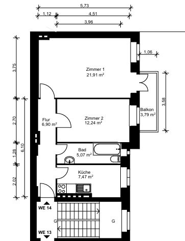 Renovierungsbedürftige Altbauwohnung mit Balkon in Schöneberger Kiezlage – Foto 18