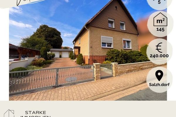 Einfamilienhaus mit großem Garten/Dachterrasse/Doppelgarage zentral in Salzhemmendorf