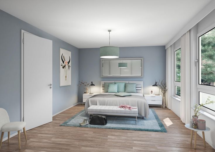 Modernes KfW-40-QNG-Massivhaus mit Garten – Top-Lage in Saulheim, PV & Wärmepumpe inklusive – Schlafzimmer 1.OG