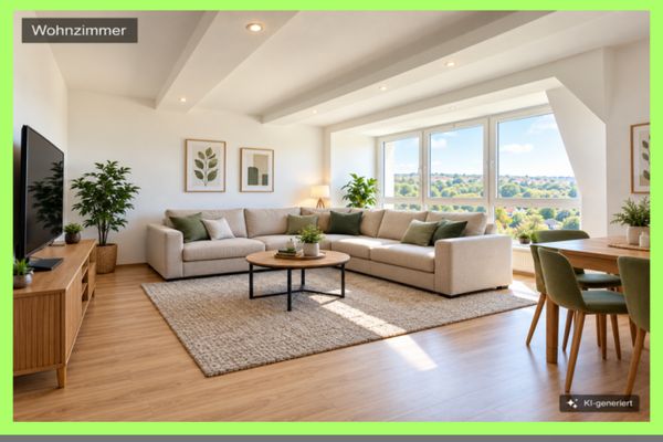 Amplio piso de 4 habitaciones con balcón orientado al oeste y vistas panorámicas en Plauen-Südvorstadt