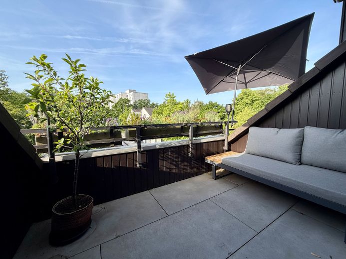 Loggia in Morgensonne