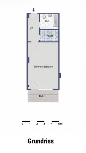 Frisch saniert: 1-Zi-Apartment mit Südbalkon & neuer EBK in Konstanz-Königsbau – Photo 9