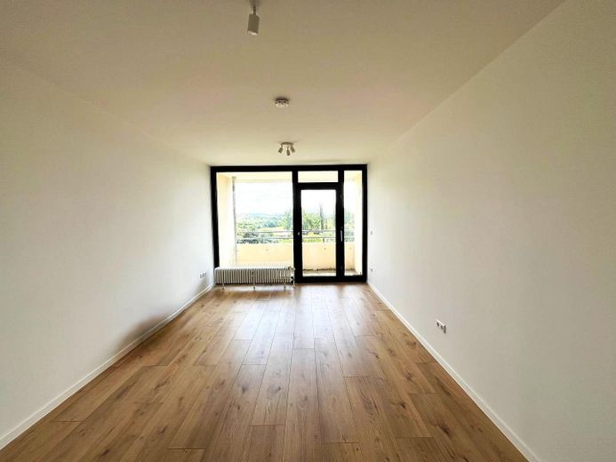 ¡Se alquila apartamento de 1 habitación recién renovado! (Clase de eficiencia energética D-190 kWh/(m²a)) – Wohnzimmer Schlafzimmer