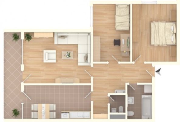 3-Zimmer-Wohnung mit Balkon, EBK & Weitblick im 11. OG – modernisiert und barrierefrei – फोटो 13