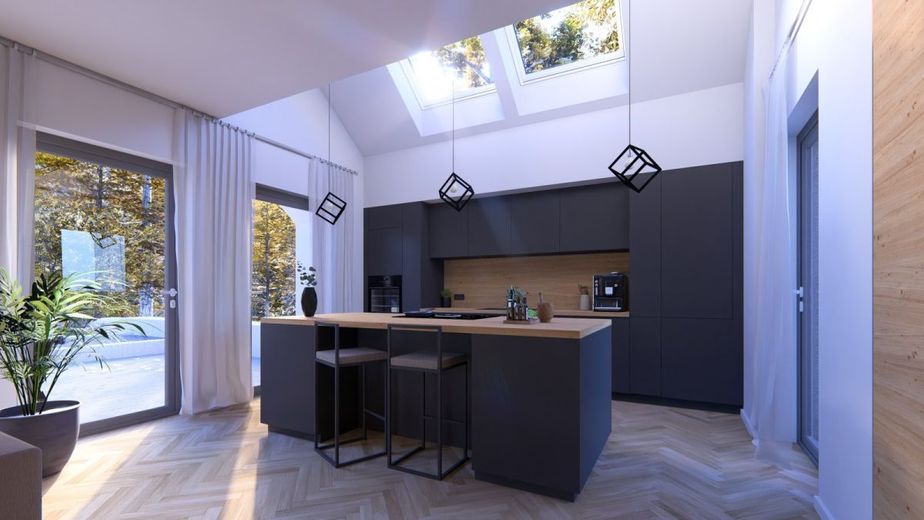 MODERNES WOHNEN MIT STIL UND KOMFORT – Ansicht Küche