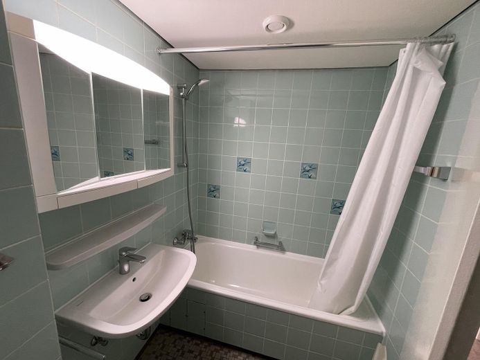 Blick in das Badezimmer