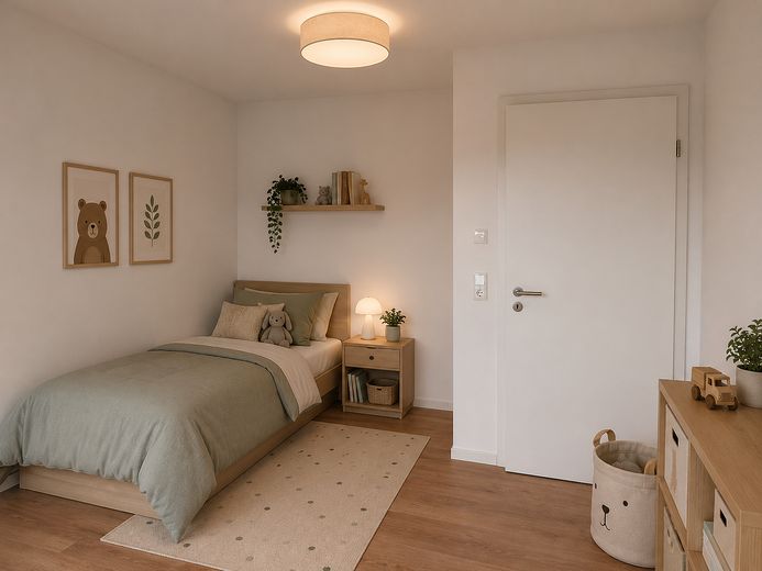 Pierwsze zasiedlenie w Damme (dostępne 4 domy) | 5 pokoi | KfW 40 | garaż i ogród | ok. 165 m² – Visualisierung Schlafzimmer 2
