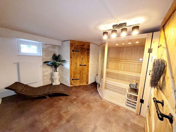 Provisionsfrei- Ihre private Wellness-Oase am Tor zum Spreewald – Sauna u. Ruhebereich im Keller