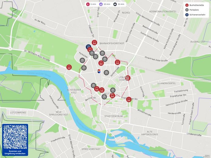 Fürstenwalde/Spree - Attraktive Gewerbeeinheit in etablierter Geschäftslage – Lageplan
