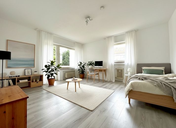 Wohn- & Schlafzimmer mit KI b.