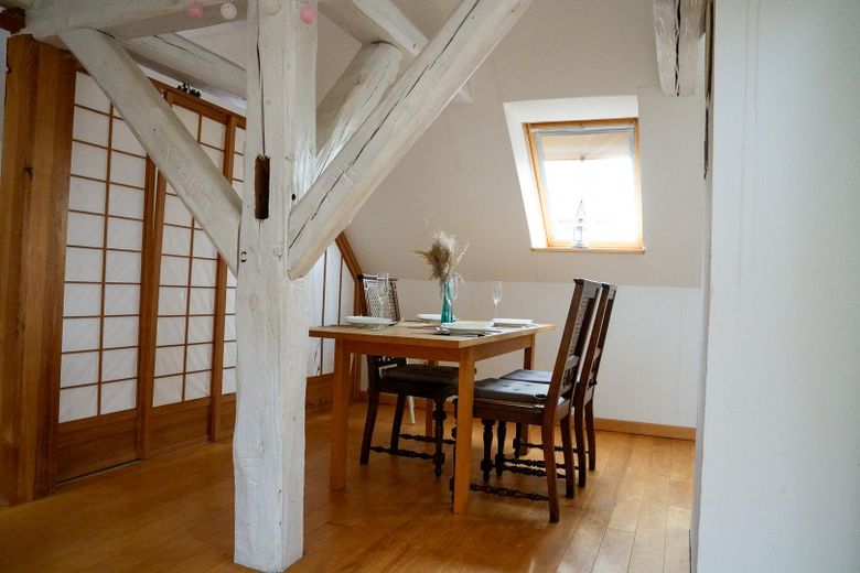 Landhaus unter Reet am See, Gästewohnung, Stallungen, Weiden und Wald. – Ferienwohnung Essecke