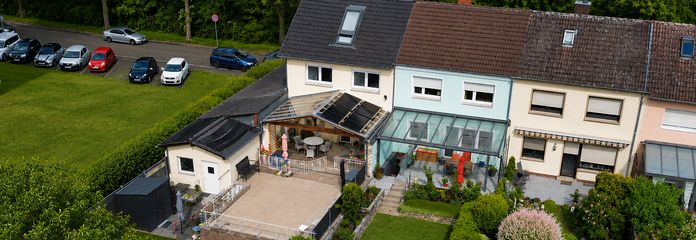 Rückansicht von oben