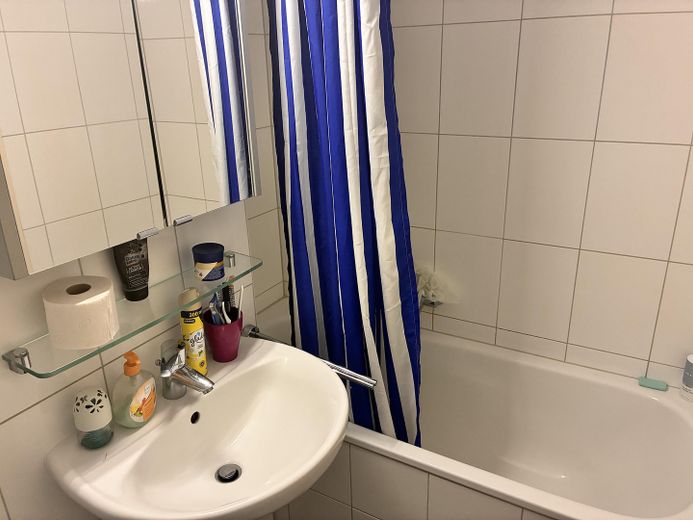 1-Zimmer Appartement in Frankfurt Sachsenhausen | Balkon | Möbliert | Leerstehend – Bad 2