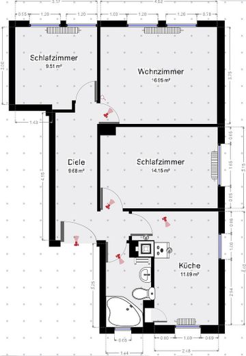 Appartamenti di 2 locali e di 3 locali a Heilbronn-Kernstadt – Foto 18
