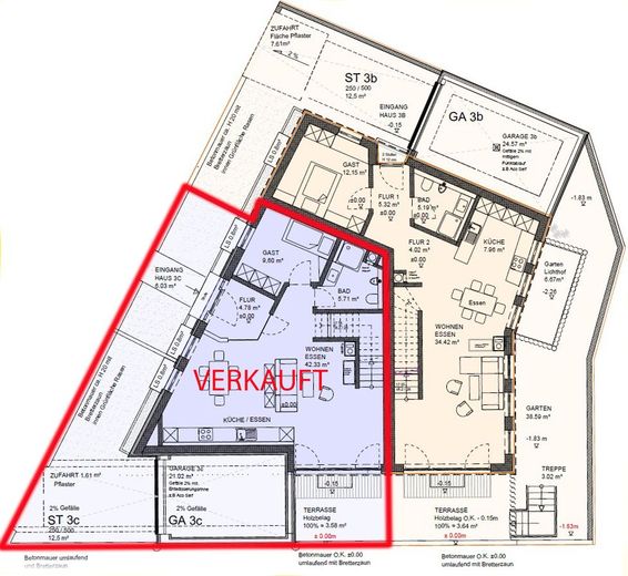 Stadtvilla mit kleinem Garten - Neubau Massivholzhaus am Waldrand mit 180m² Wohnfläche – ERDGESCHOSS