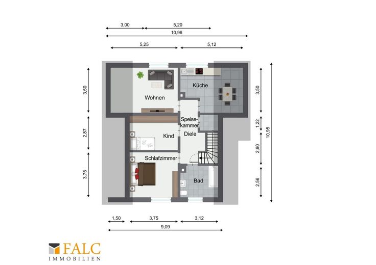 Idylle &amp; Raum vereint: Ein- bis Zweifamilienhaus in perfekter Lage in Gemmingen - FALC Immobilien – Dachgeschoss
