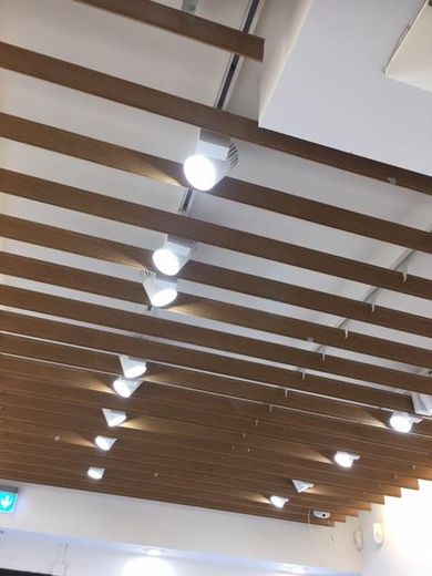 Derzeitige Deckenbeleuchtung