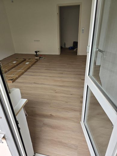Wohnzimmer vom Balkon aus