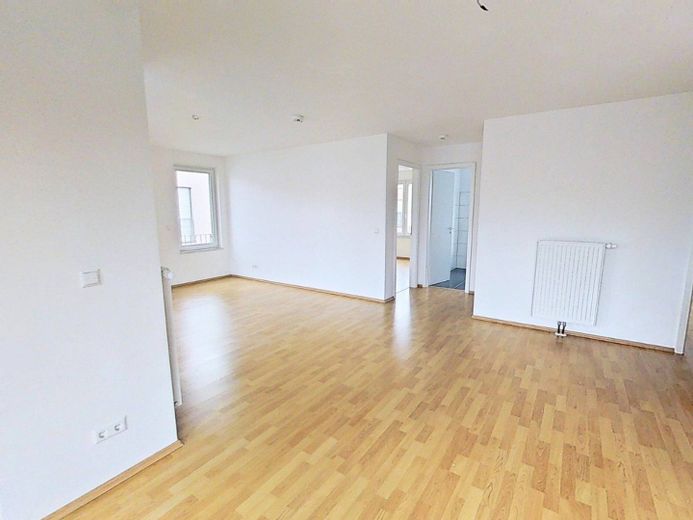 Moderne 3-Zimmer-Wohnung mit großem Balkon! – Ansicht III: Wohn- und Esszim…