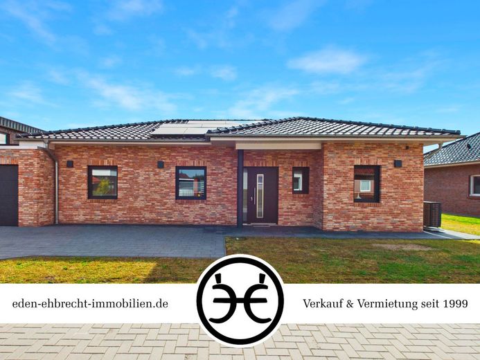 BEST-PREIS // Hochwertiger &amp; Nahezu Neuwertiger KFW-55EE Bungalow in schöner Wohnlage // Barßel – Eden-Ehbrecht-Immobilien_Verkauf_EFH_Barßel_Titel