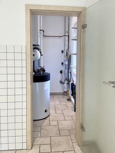 Blick von der Küche zum HWR