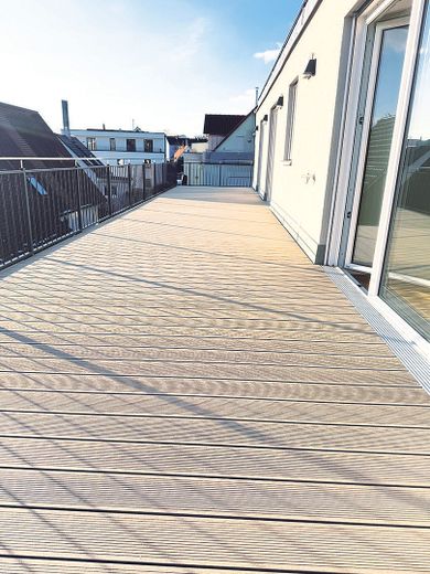 50 qm Südbalkon+16 qm Nordb.