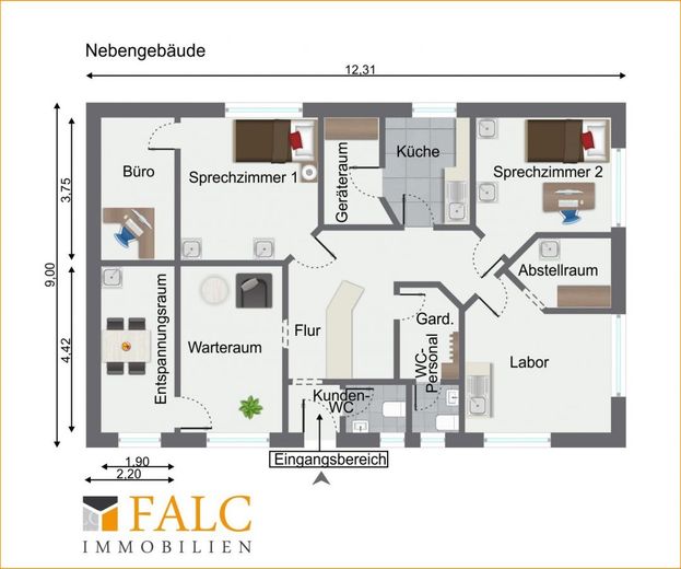 Nebengebäude (aktuell Praxis)