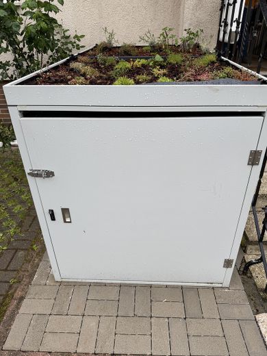 Schöne helle 97m2 große Maisonette Wohnung in Wiesloch-Baiertal – Fahrradgarage