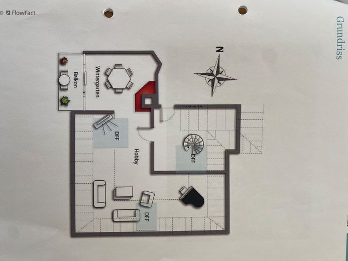 Helle Maisonette in Berlin-Frohnau, 3,5 ZKB, umlaufende Dachterasse, Teilgewerbe möglich! – 3. Etage