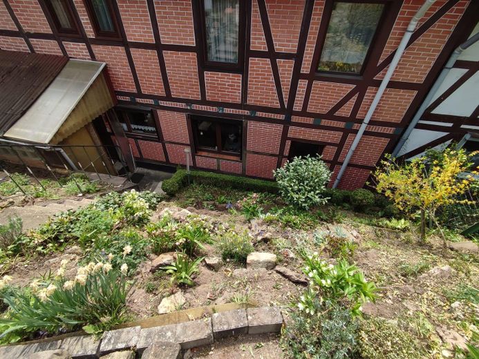 Blick auf überdachte Terrasse