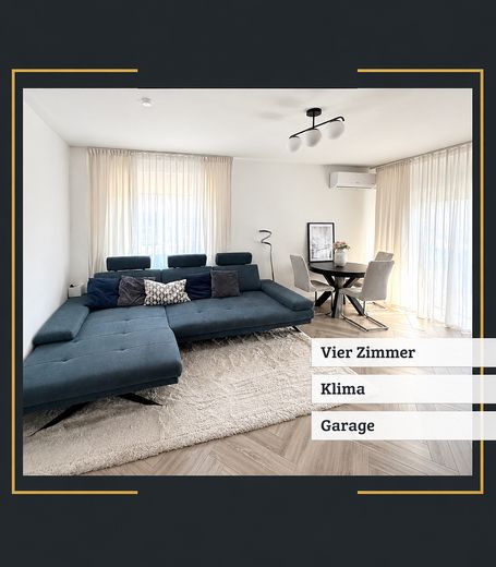 Provisions- & bezugsfrei: Sanierte 4-Zimmer Wohnung mit Klima & Garage – Wohnzimmer