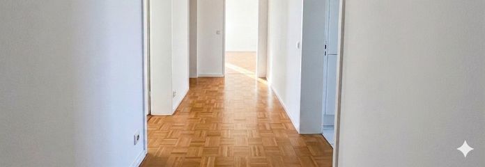Großzügige 3,5 Zi Wohnung mit Balkon & EBK, frisch renoviert gute Anbindung in Bissingen – Flur 