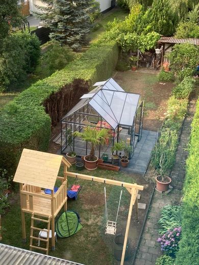 Garten mit den Häuschen