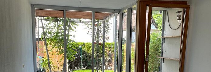 Wohnzimmer mit Garte