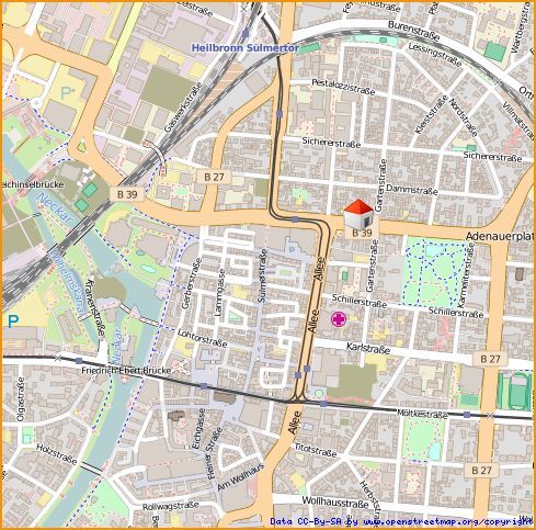 Großstadtleben genießen - FALC Immobilien Heilbronn! – Stadtplanauszug