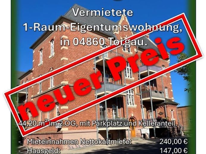 Орендована 1-кімнатна квартира у власності в парку Гусарів, 04860 Торгау – Фотографія 1