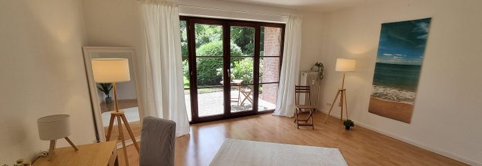 Wohnraum mit Gartenblick