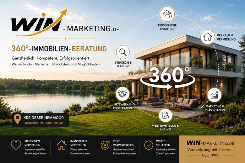 Seegrundstück LK Cuxhaven ca. 970 m² 1. Reihe, Panorama-Seeblick, 1a-Lage von 21745 Hemmoor – फोटो 5