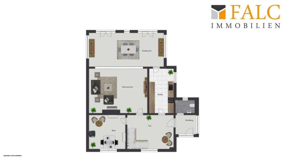 ***Ihr neues Zuhause - Einfamilienhaus mit Kamin, Sauna &amp; schönen Gartenbereich*** – Grundriss Erdgeschoss