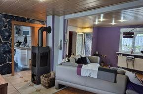 Wohnzimmer EG mit Kamin