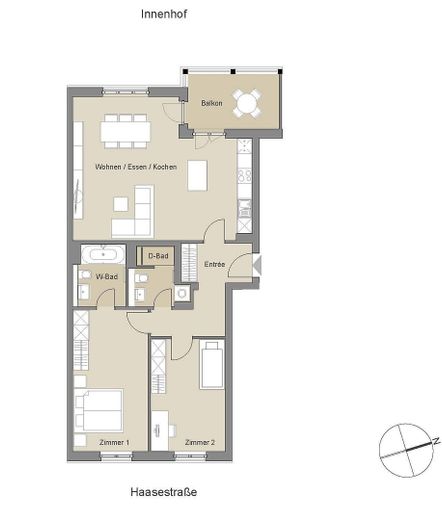 Grundriss aus der Broschüre